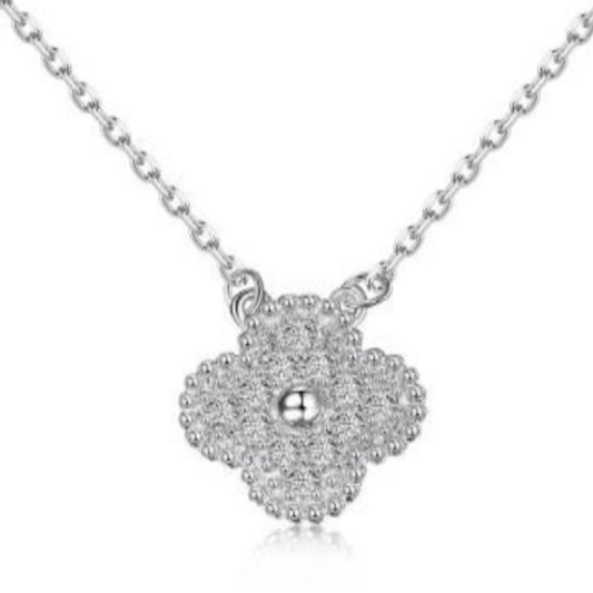 Ani Silver Clover Necklace