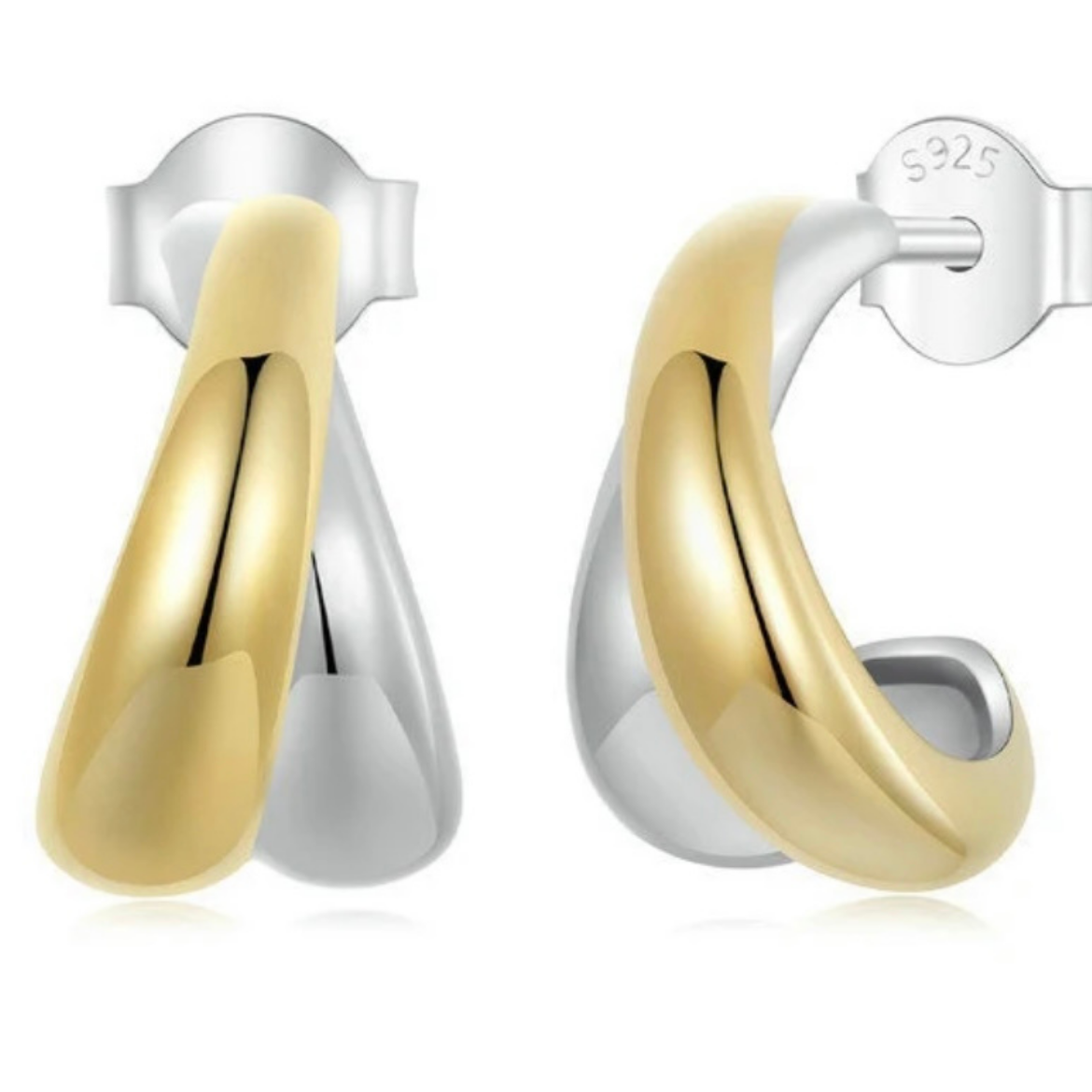 Elisabeth Two Tone Earrings